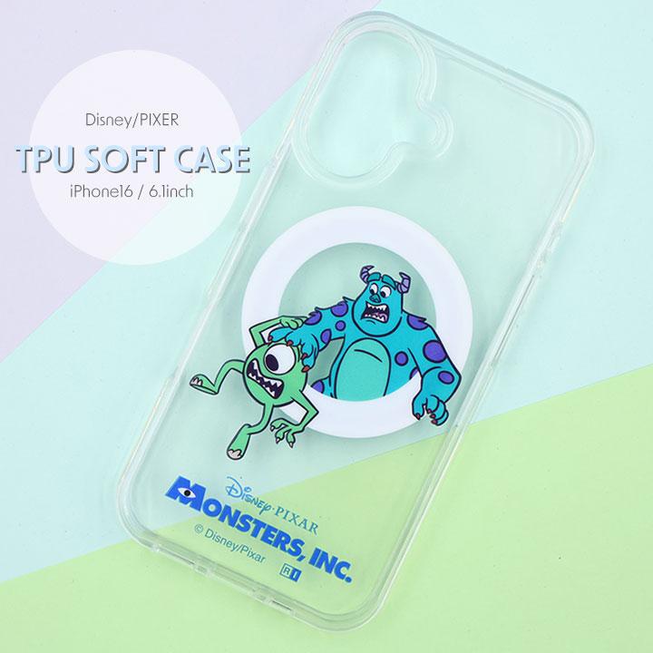 Disney iPhone スマホケース　MagSafe 対応 iPhone16 ぴかてる MagSafe対応 マグネットアクセサリー対応 衝撃吸収