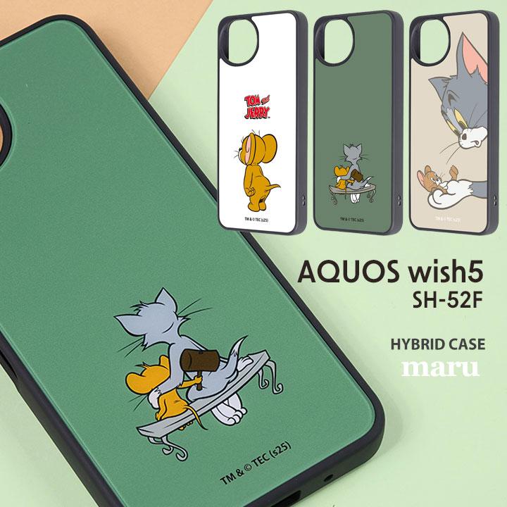 AQUOS wish5 かわいい キャラクター ケース 耐衝撃 トムとジェリー