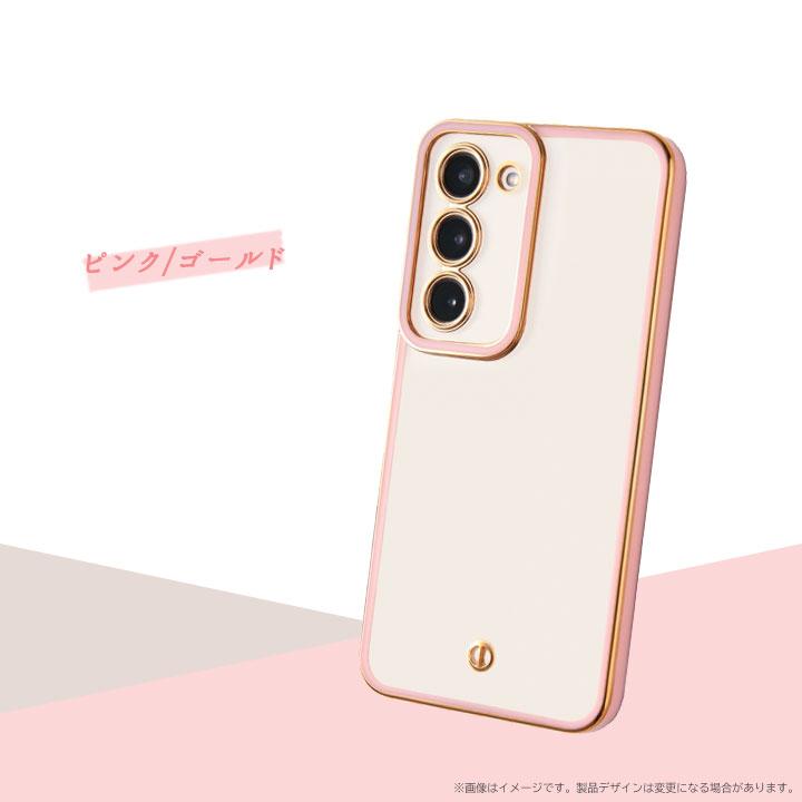 GalaxyS23 SC-51D SCG19 RakutenMobile TPUソフトケース メタリック