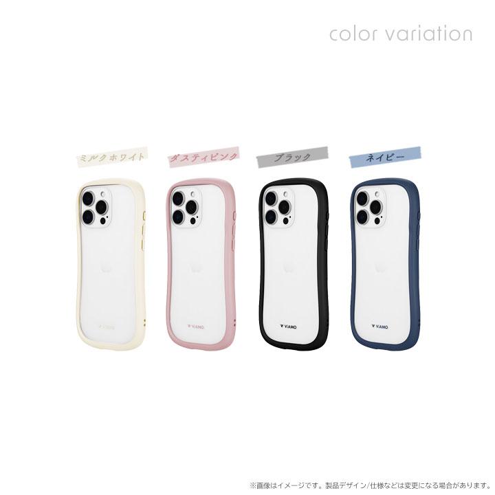 iPhone16ProMax 耐傷 耐衝撃ハイブリッドケース ViAMO freely ミルク