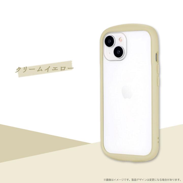 iPhone15 iPhone14 耐衝撃ケース クリア くすみカラー ハイブリッド