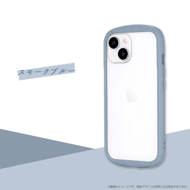 iPhone15 iPhone14 耐衝撃ケース クリア くすみカラー ハイブリッド