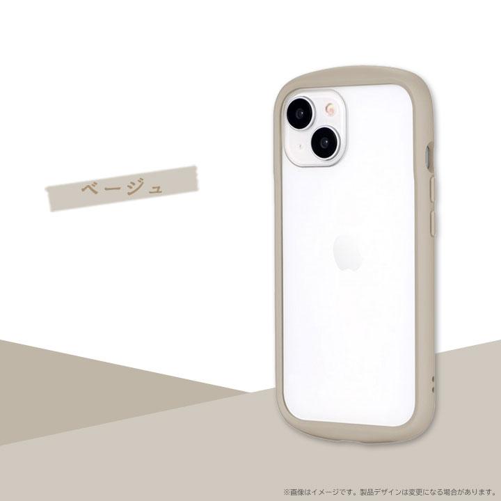 iPhone15 iPhone14 耐衝撃ケース クリア くすみカラー ハイブリッド