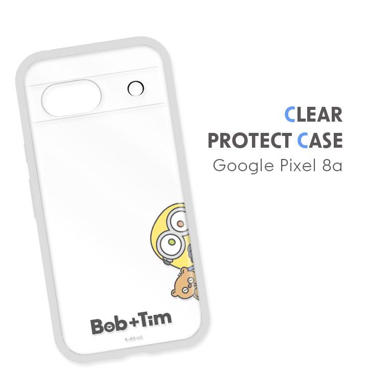 Google Pixel8a ケース 怪盗グルーミニオンズ IIIIfit clear クリア ボブ＆ティム Bob Tim メール便送料無料 | 