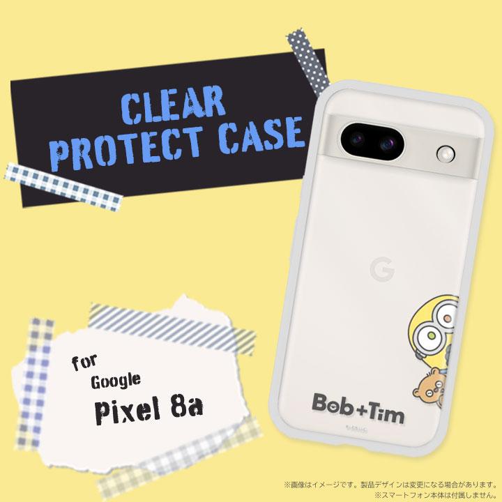 Google Pixel8a ケース 怪盗グルーミニオンズ IIIIfit clear クリア ボブ＆ティム Bob Tim メール便送料無料 |  | 02