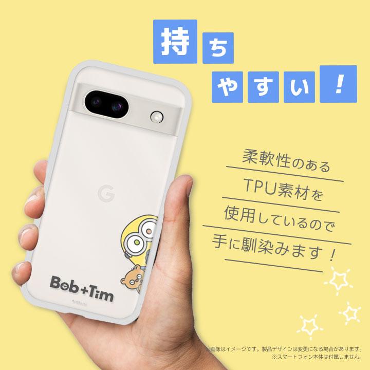 Google Pixel8a ケース 怪盗グルーミニオンズ IIIIfit clear クリア ボブ＆ティム Bob Tim メール便送料無料 |  | 04