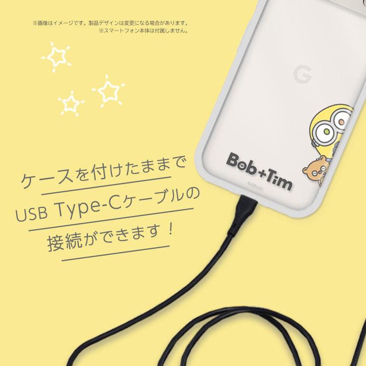 Google Pixel8a ケース 怪盗グルーミニオンズ IIIIfit clear クリア ボブ＆ティム Bob Tim メール便送料無料 |  | 05