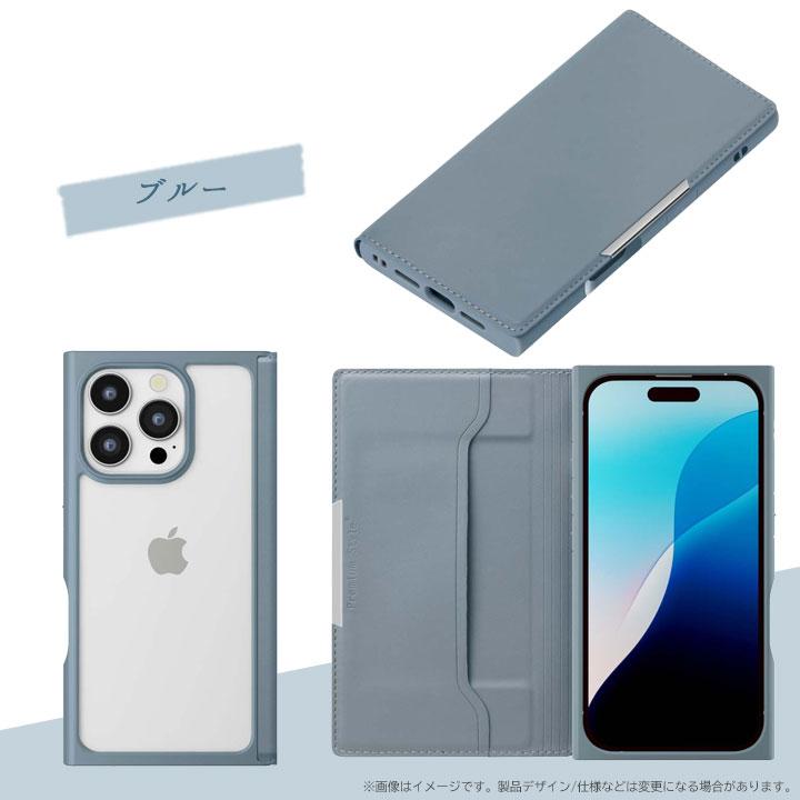 iPhone16Pro用 クリアフリップケース 手帳型ケース 背面クリア PUレザー カードポケット ブラック ベージュ ブルー ピンク ターコイズ メール便送料無料 |  | 04