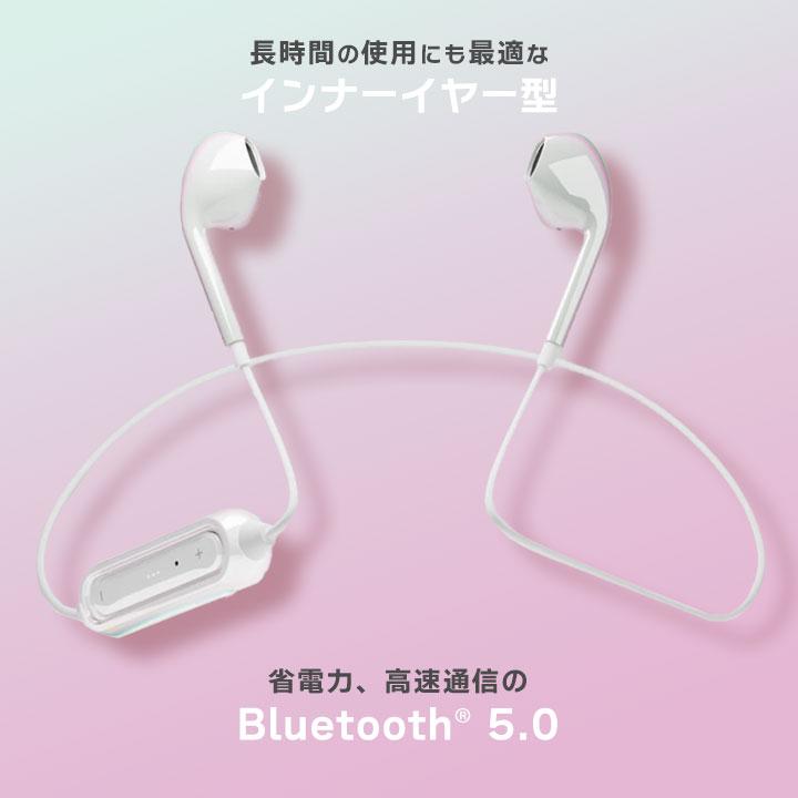 ワイヤレスイヤホン マイク付 インナーイヤー Bluetooth イヤホン