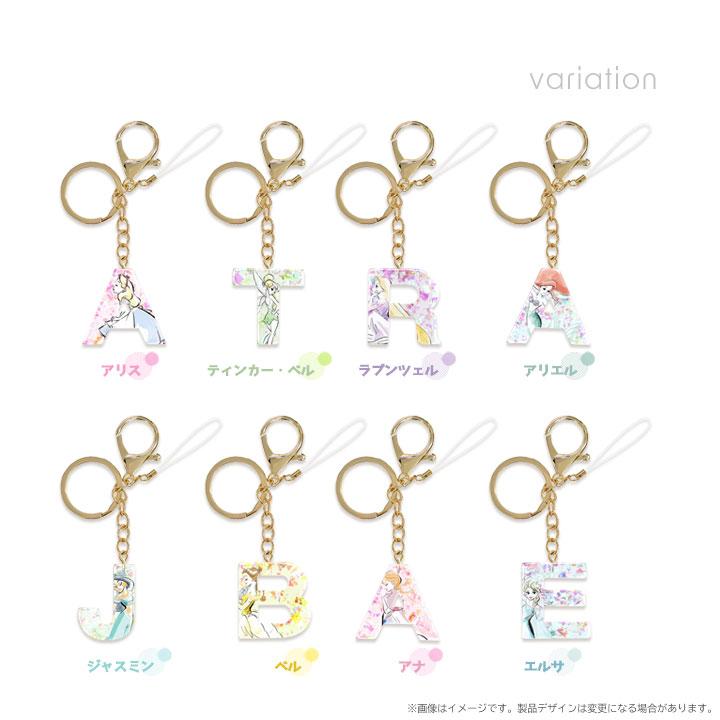 アルファベットチャーム disney ディズニー バックチャーム キーリング