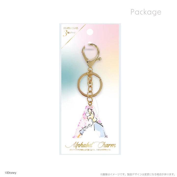 アルファベットチャーム disney ディズニー バックチャーム キーリング