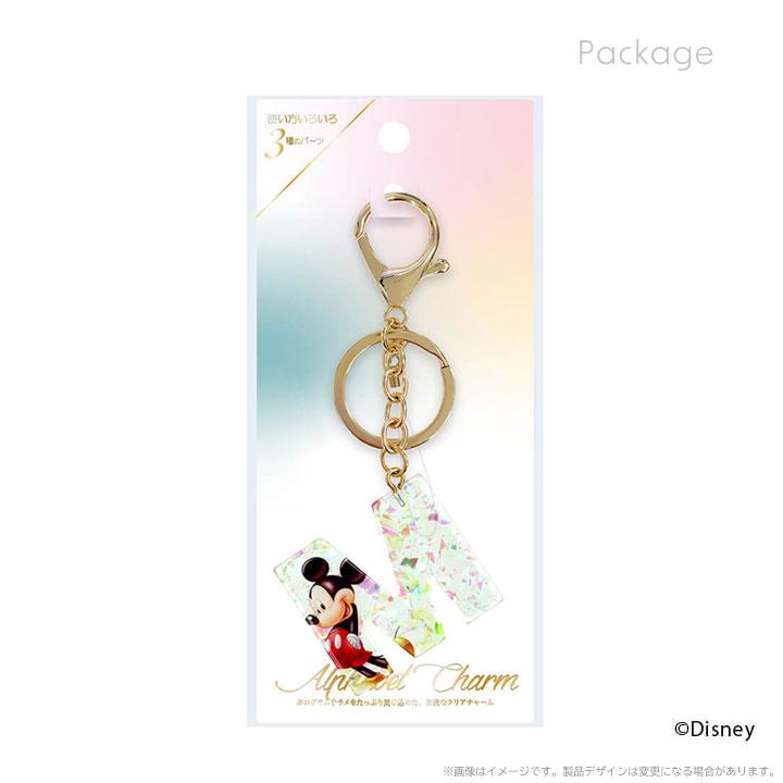 アルファベットチャーム disney ディズニー バックチャーム キーリング
