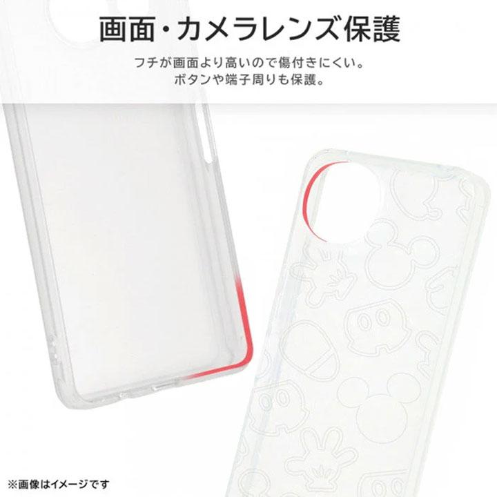 キラキラ ミッキー ケース AQUOS wish4 SH-52E ディズニー アクオス