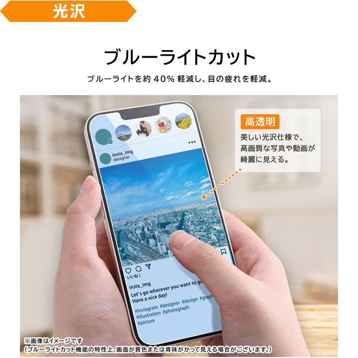 iPhone16ProMax フィルム 衝撃吸収 ブルーライトカット 光沢 反射防止 抗菌 抗ウイルス 液晶保護フィルム 画面保護 メール便送料無料 |  | 07