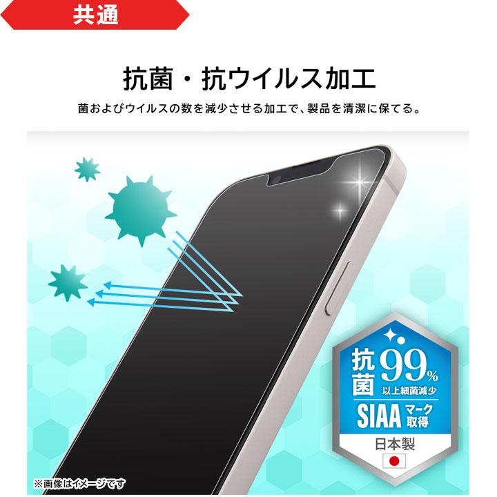 iPhone16e iPhone14 13 13Pro フィルム 平面保護 指紋防止 光沢 反射防止 抗菌 抗ウイルス 液晶保護フィルム 画面保護 メール便送料無料 |  | 11
