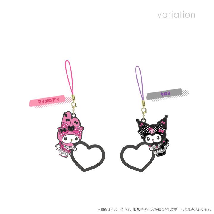 マイメロディ＆クロミ ピンクブラックパーティ チャームリング