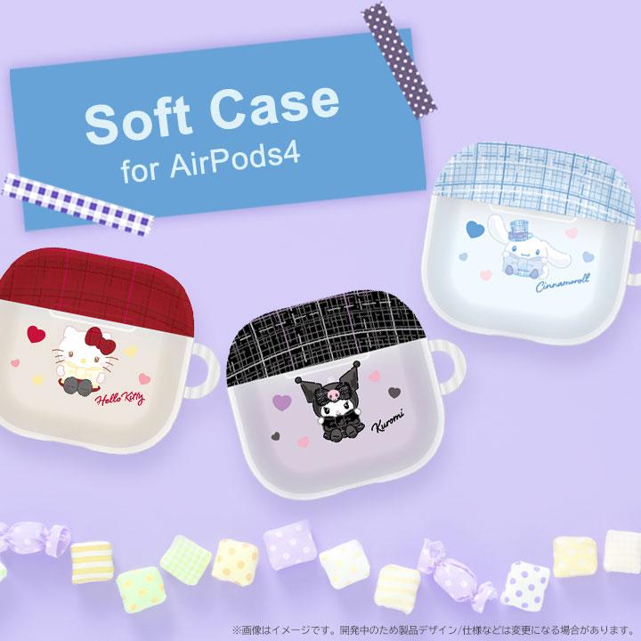 サンリオキャラクターズ AirPods4対応 ソフトケース sanrio ハロー
