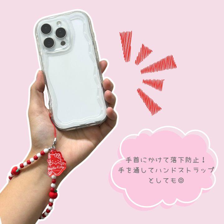 スマホ ストラップ 手首 ビーズ かわいい サンリオ キャラクター