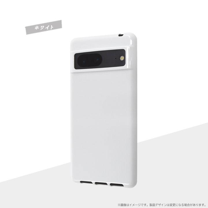 Google Pixel7 ソフトケース クリア ブラック ホワイト カバー