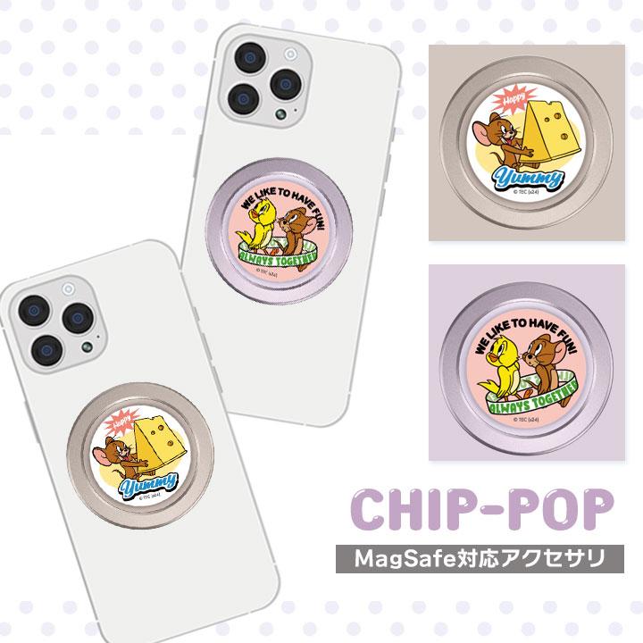 CHIP-POP トムとジェリー スマホグリップ スマホスタンド 薄型
