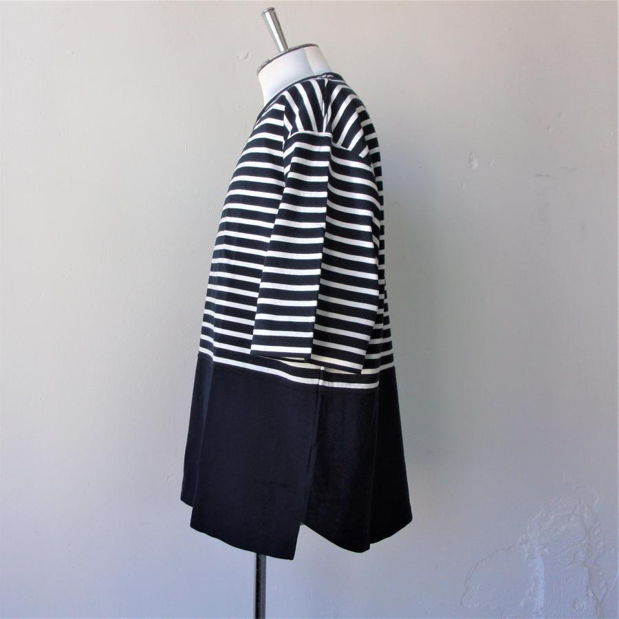 23 High Summer CURLY&co CURLY（カーリー）PANEL BORDER STRIPE TEE 