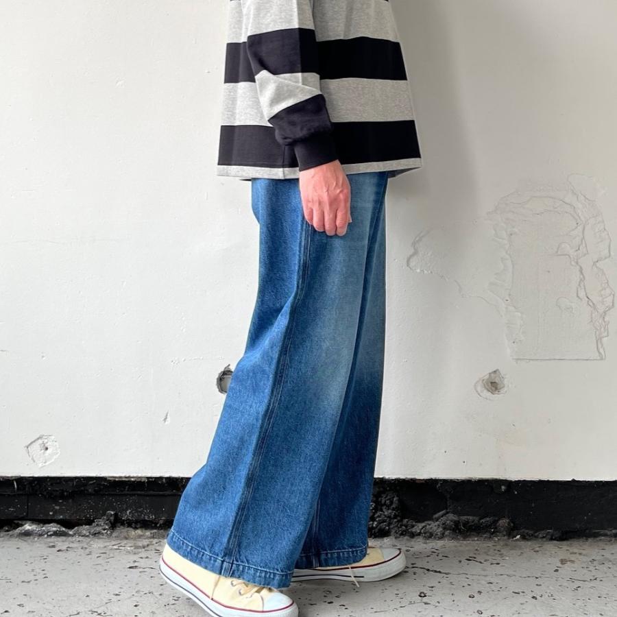FARAH Maximum Wide Straight Pants -Indigo Vintage / FR0501 FARAH Maximum Wide Straight Pants -Indigo Vintage / FR0501