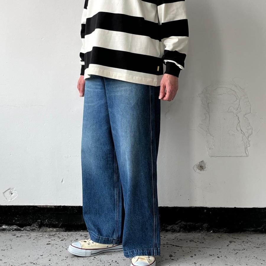 FARAH Maximum Wide Straight Pants -Indigo Vintage / FR0501 FARAH Maximum Wide Straight Pants -Indigo Vintage / FR0501