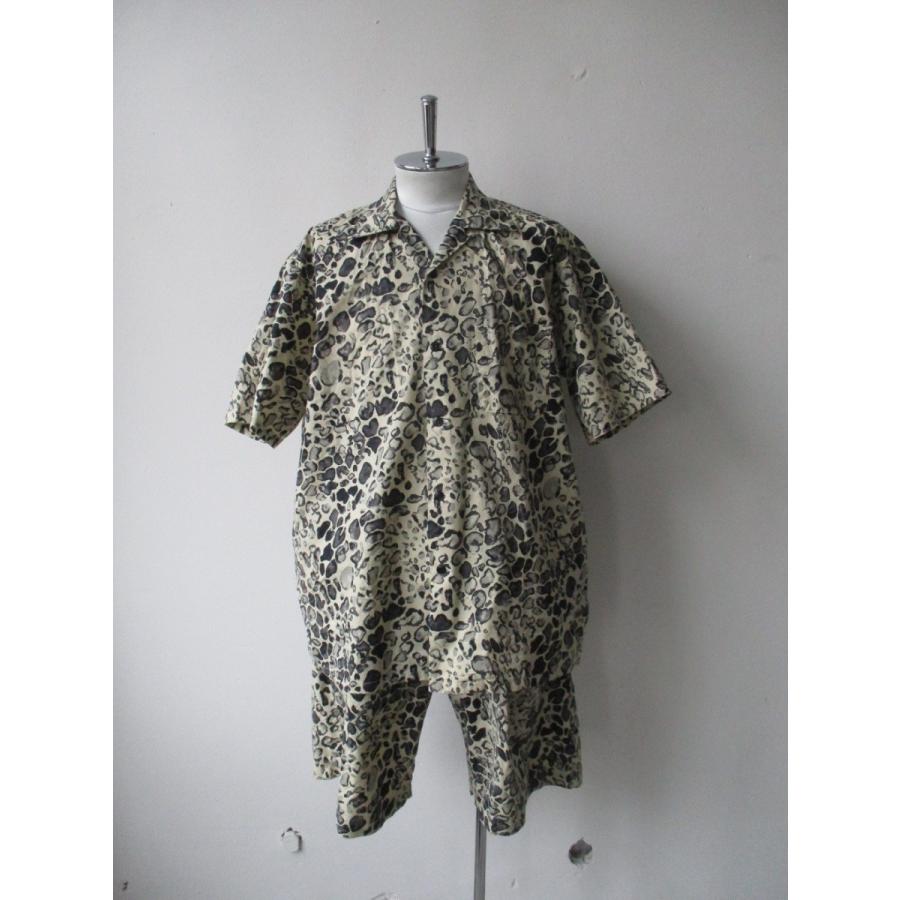 GOLD 【SALE】GOLD/ゴールド TILE LEOPARD COTTON SLAB S/S OPEN