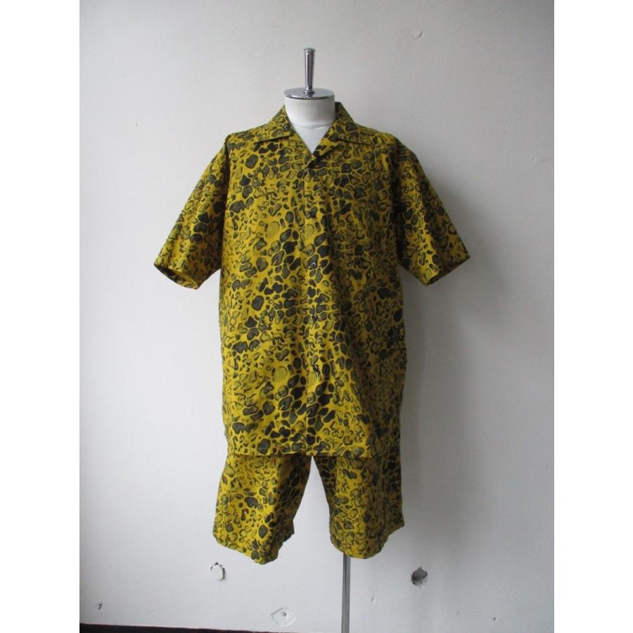 GOLD 【SALE】GOLD/ゴールド TILE LEOPARD COTTON SLAB S/S OPEN