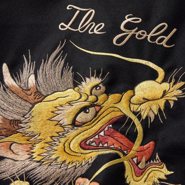 GOLD WOOL MELTON×ACETATE SOUVENIR JACKET 