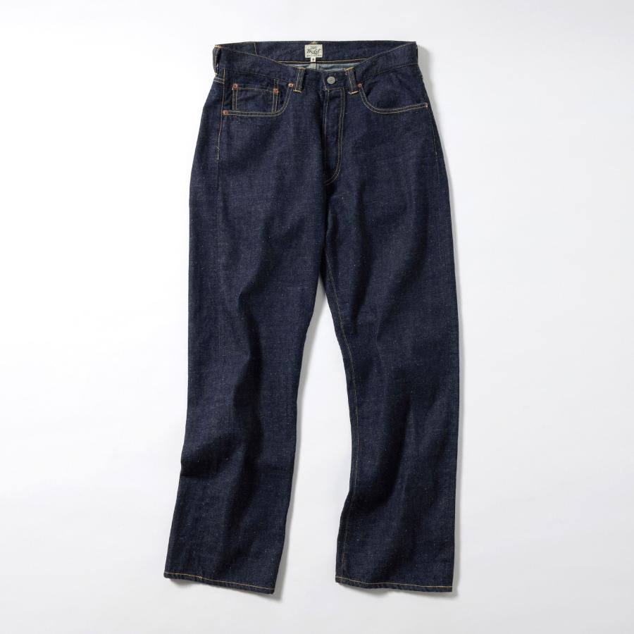 GOLD / GL42473A RECYCLED WASTE SUVIN COTTON YARN 11.5oz. DENIM 