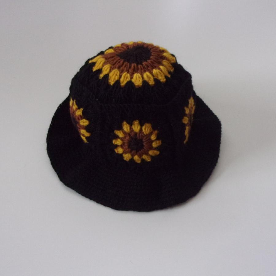 【数回着用】Niche Crochet Hat ニット帽 niche. 2021-Fall/WINTER. Niche Crochet Hat - SUN FLOWER