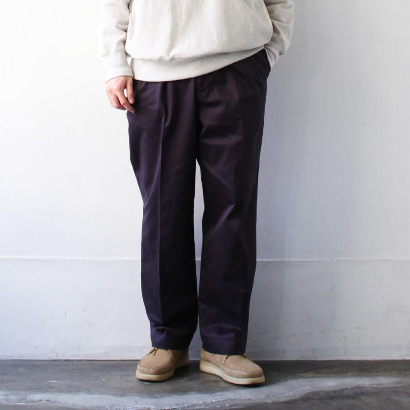 A VONTADE 【SALE】AVontade 2Tuck Marine Co. Chino Trousers A VONTADE 【SALE】AVontade 2Tuck Marine Co. Chino Trousers