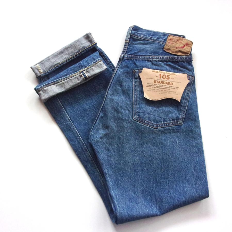 orSlow（オアスロウ） 105 STANDARD SELVEDGE DENIM 2YEAR WASH -01