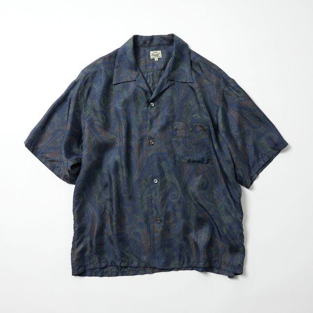 GOLD/ゴールド GL39651 PAISLEY PATTERN SILK TWILL S/S OPEN SHIRT　【2026SS新型】の画像