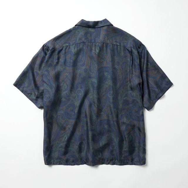 GOLD/ゴールド GL39651 PAISLEY PATTERN SILK TWILL S/S OPEN SHIRT　【2026SS新型】の画像
