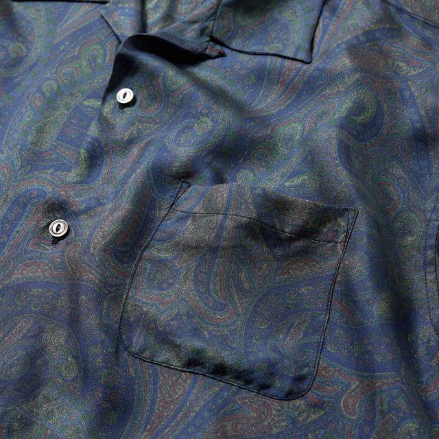 GOLD/ゴールド GL39651 PAISLEY PATTERN SILK TWILL S/S OPEN SHIRT　【2026SS新型】の画像