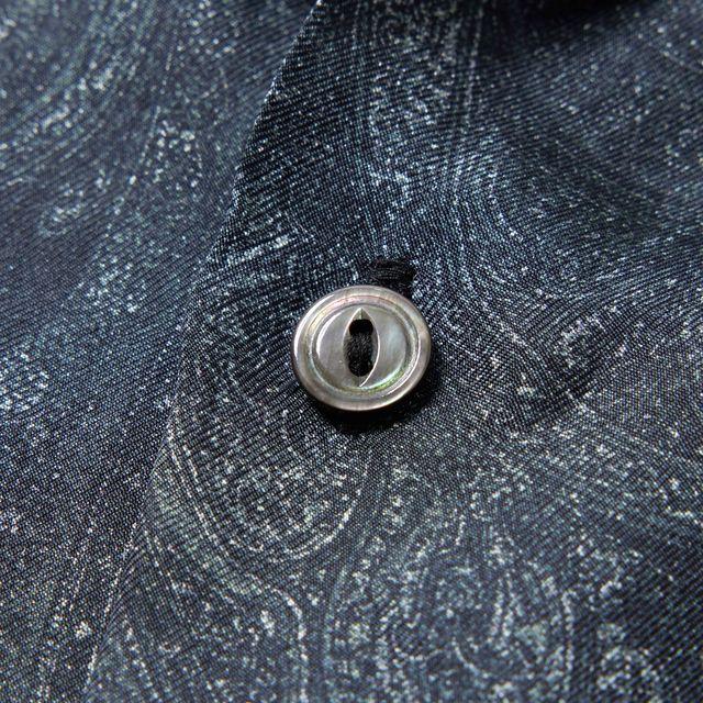 GOLD/ゴールド GL39651 PAISLEY PATTERN SILK TWILL S/S OPEN SHIRT　【2026SS新型】の画像