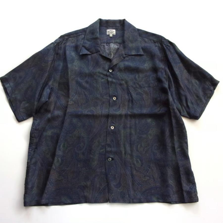 GOLD/ゴールド GL39651 PAISLEY PATTERN SILK TWILL S/S OPEN SHIRT　【2026SS新型】の画像