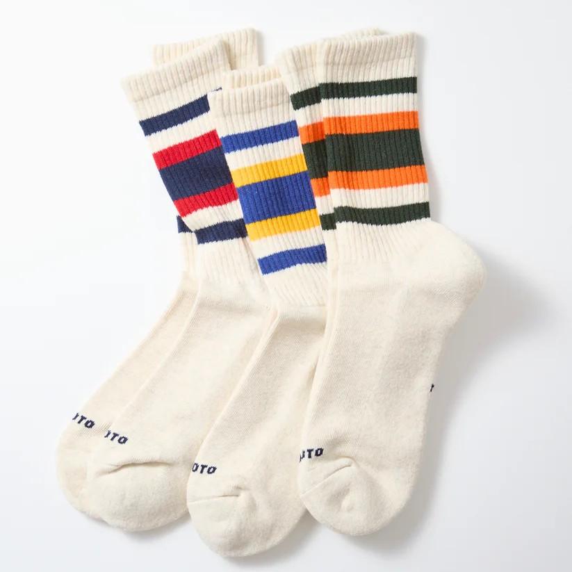 ROTOTO（ロトト） ROTOTO 3 PACK EVERYDAY ATHLETIC SOCKS / R1622