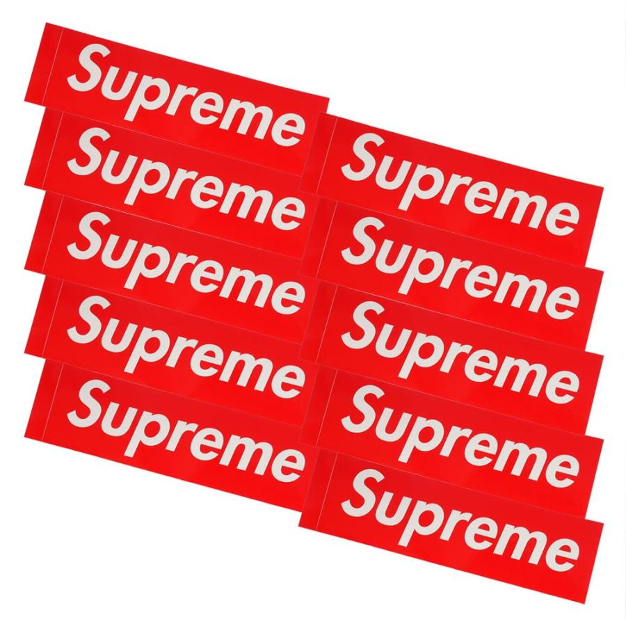 Supreme シュプリーム Box Logo Sticker 10枚セット ボックスロゴ ステッカー Red 290 013 10 新品 グッズ クリフエッジ 通販 Yahoo ショッピング