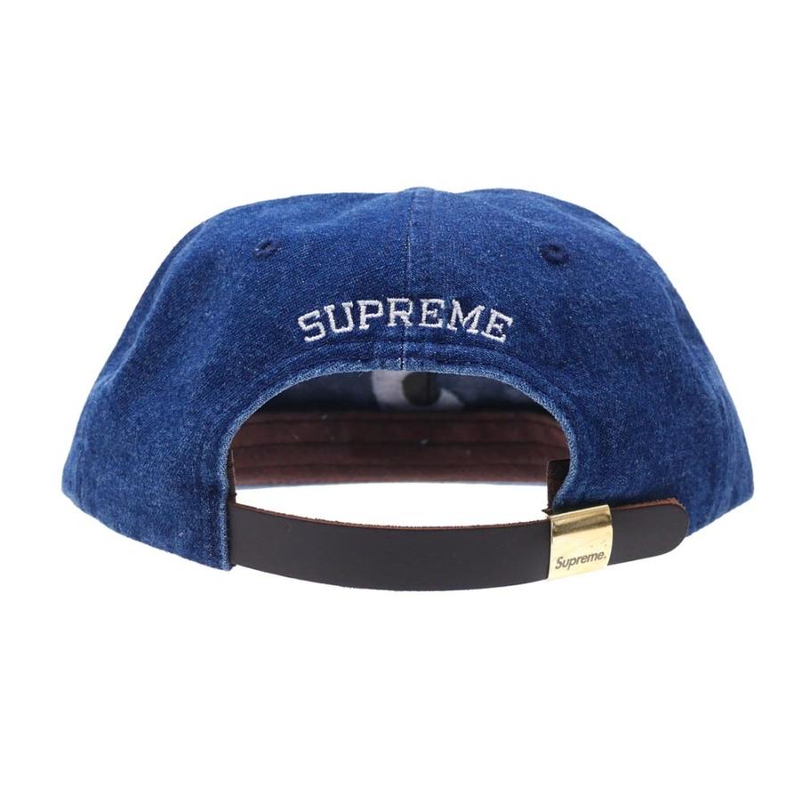 シュプリーム SUPREME Washed Denim S Logo 6-Panel (Sロゴ)(6パネルキャップ) INDIGO 265-000809-017+ 新品 (ヘッドウェア)｜cliffedge｜04