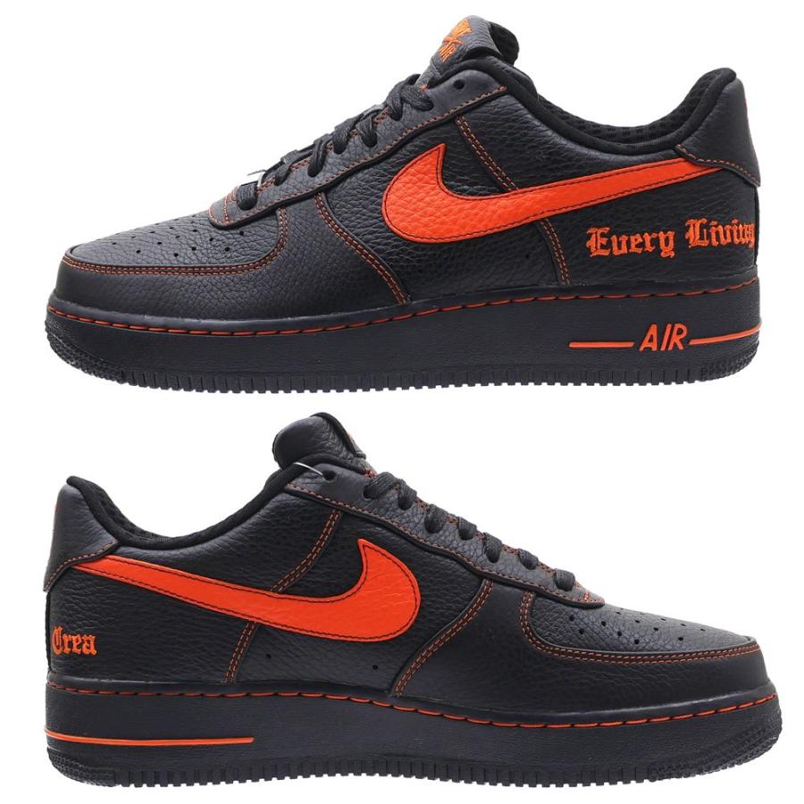 VLONE(ヴィーローン) x NIKE(ナイキ) AIR FORCE 1 LOW (エアフォースワン) BLACK/ORANGE BLAZE AA5360-001 291-002216-291+ 新品 (フットウェア)｜cliffedge｜03