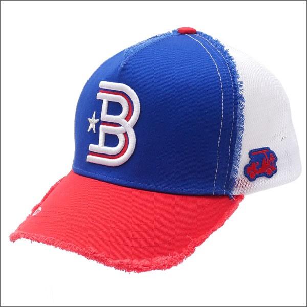 YOSHINORI KOTAKE(ヨシノリコタケ) x BEAMS GOLF(ビームス ゴルフ) Bロゴ メッシュキャップ (CAP) RED 251-001137-013 新品 (ヘッドウェア)｜cliffedge