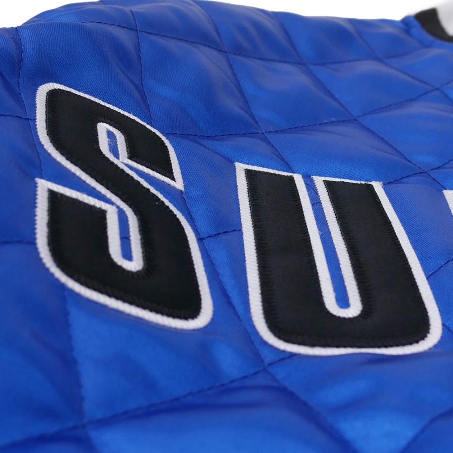 Supreme シュプリーム☆キルティングスタジャン Ｌ 青 刺繍アーチロゴ Supreme シュプリーム☆キルティングスタジャン L 青 刺繍