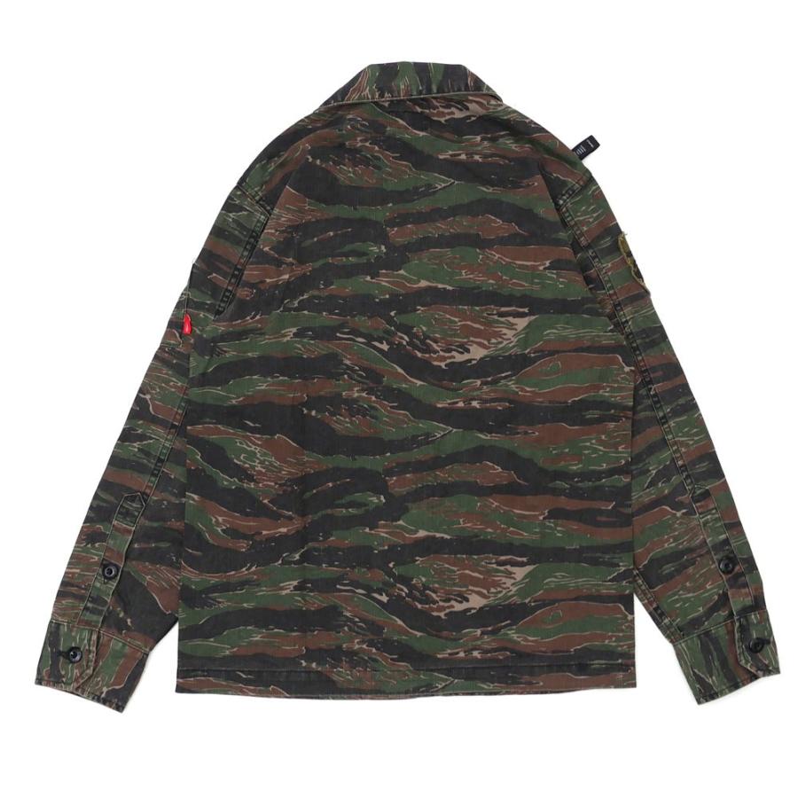 WTAPS (ダブルタップス) BUDS LS 02 SHIRT.COTTON.TWILL.TIGER STRIPE 