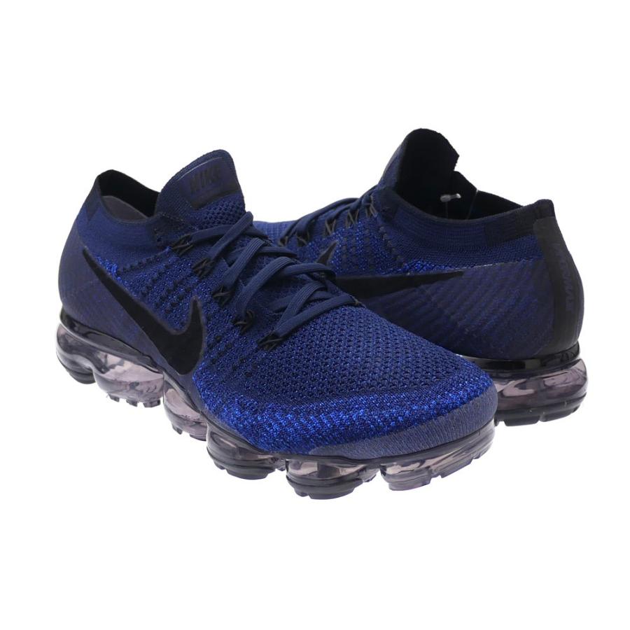 NIKE(ナイキ) AIR VAPORMAX FLYKNIT (ヴェイパーマックス) COLLEGE NAVY/BLACK-GAME ROYAL 849558-400 291-002279-287+ 新品 (フットウェア)｜cliffedge｜03