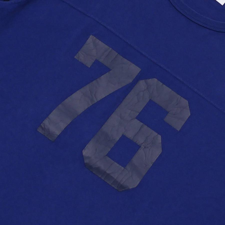 Ron Herman ロンハーマン 76 Football Tee フットボールtシャツ Blue 3 044 新品 半袖tシャツ クリフエッジ 通販 Yahoo ショッピング