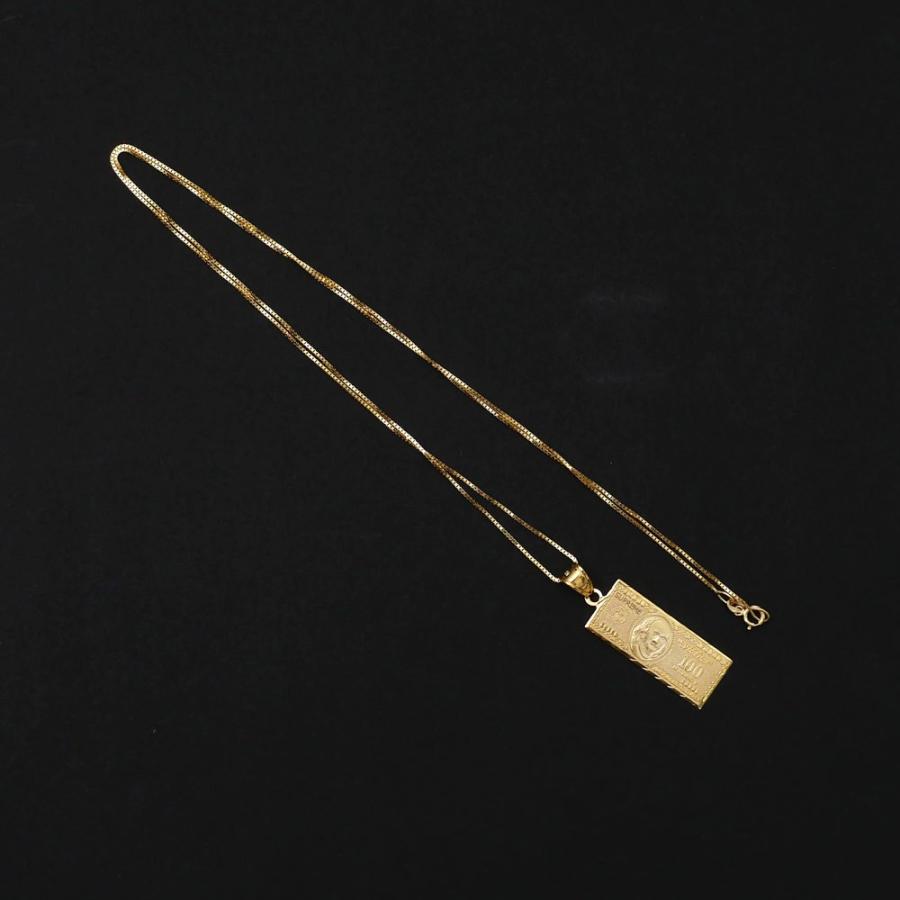 Supreme シュプリーム SUPREME 100 Dollar Bill Gold Pendant Supreme シュプリーム SUPREME 100 Dollar Bill Gold Pendant