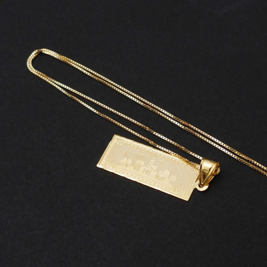 Supreme シュプリーム SUPREME 100 Dollar Bill Gold Pendant Supreme シュプリーム SUPREME 100 Dollar Bill Gold Pendant